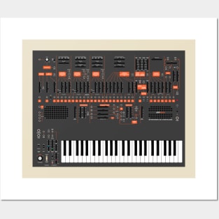 ARP 2600 - Orange/Grey - With Keyboard Posters and Art